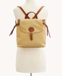Dooney & Bourke Spring Style|Ready For the Getaway<Nylon Flap Backpack Khaki