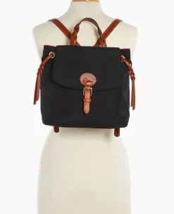Dooney & Bourke Spring Style|Ready For the Getaway<Nylon Flap Backpack Black