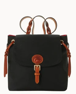 Dooney & Bourke Spring Style|Ready For the Getaway<Nylon Flap Backpack Black