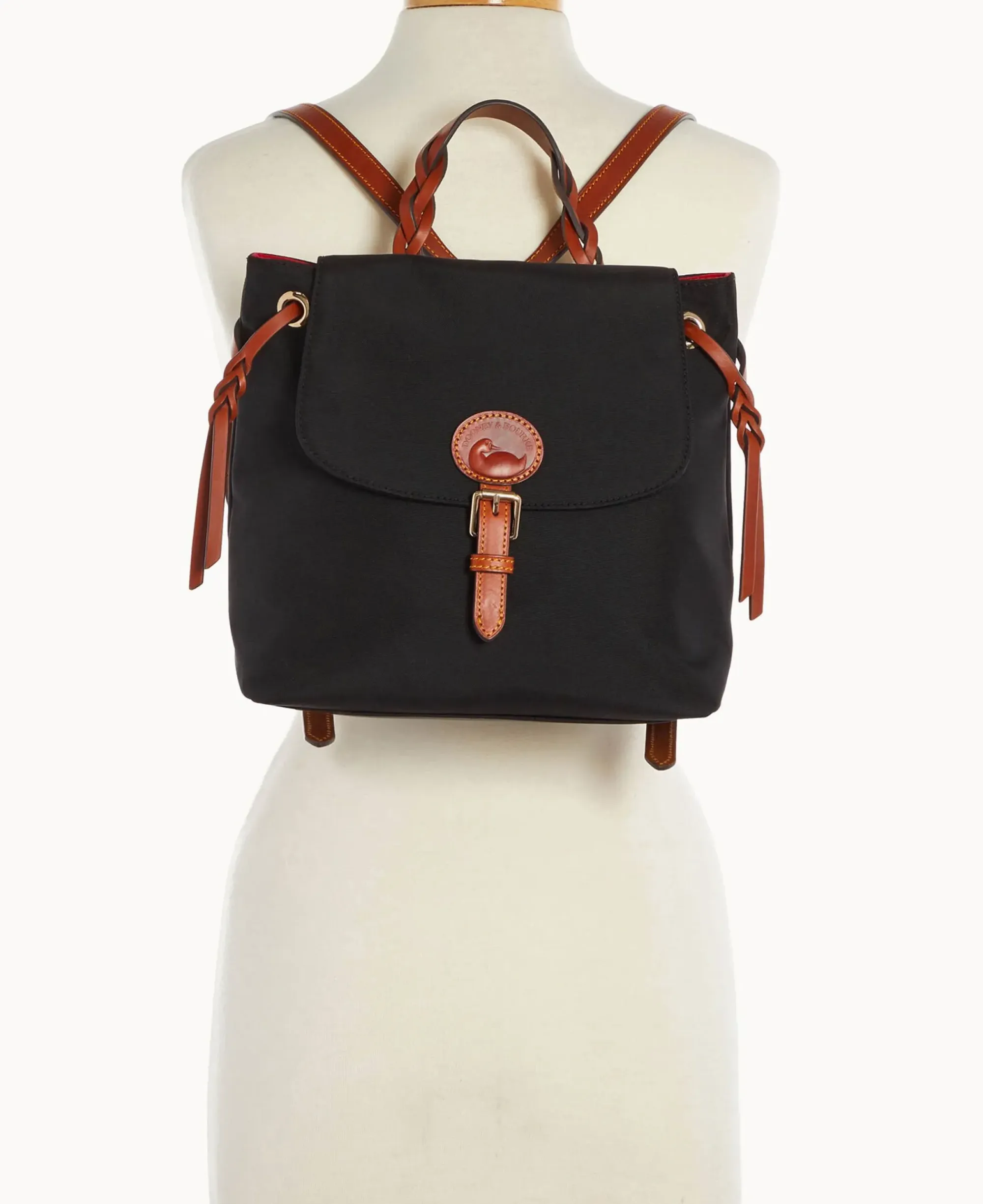 Dooney & Bourke Spring Style|Ready For the Getaway<Nylon Flap Backpack Black