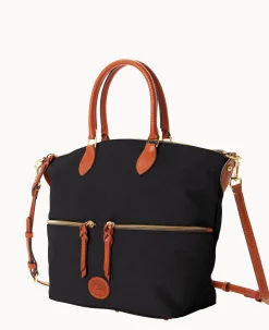 Dooney & Bourke Spring Style|Ready For the Getaway<Nylon Large Pocket Satchel Black