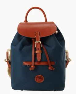Dooney & Bourke Spring Style|Ready For the Getaway<Nylon Small Allie Backpack Navy