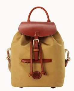 Dooney & Bourke Spring Style|Ready For the Getaway<Nylon Small Allie Backpack Khaki