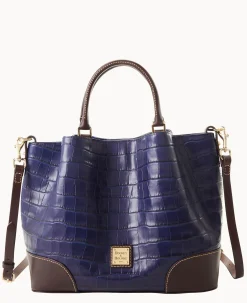 Dooney & Bourke Ready For the Getaway|Exotic Leather<Oakdale Brenna Midnight Blue