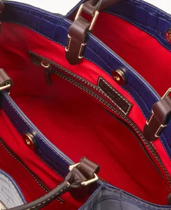 Dooney & Bourke Ready For the Getaway|Exotic Leather<Oakdale Brenna Midnight Blue