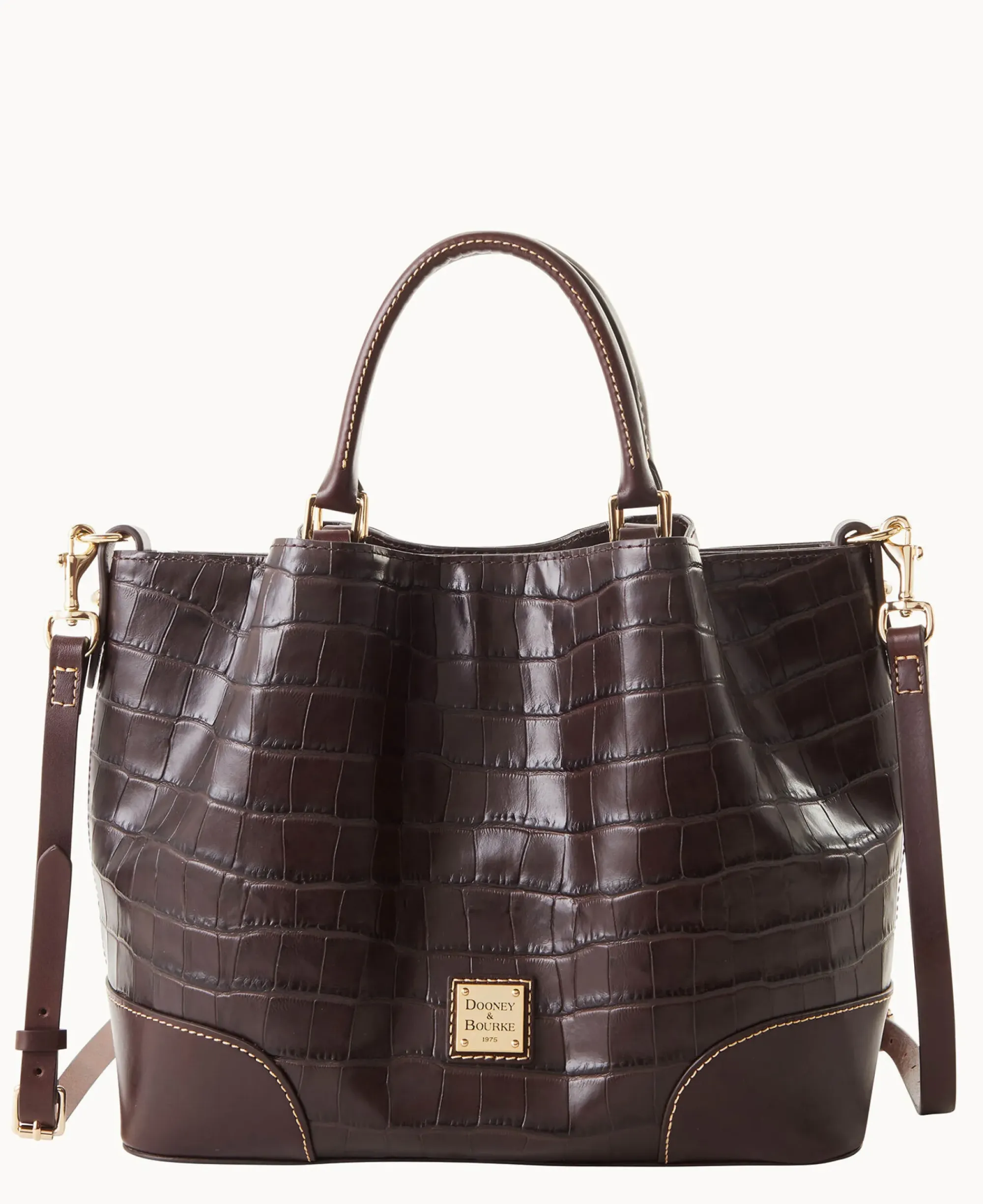 Dooney & Bourke Ready For the Getaway|Exotic Leather<Oakdale Brenna Espresso