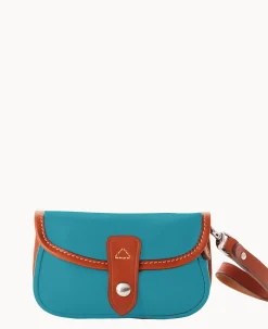 Dooney & Bourke Grab and Go|Wristlets<Oncour Elba Flap Wristlet Ice Blue