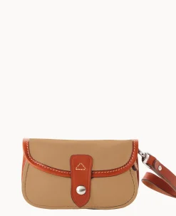 Dooney & Bourke Grab and Go|Wristlets<Oncour Elba Flap Wristlet Taupe