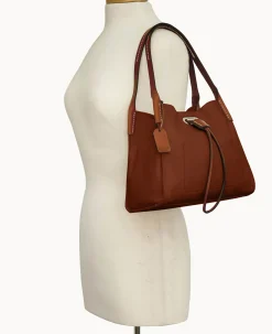Dooney & Bourke Ready For the Getaway|Smooth Leather<Oncour Elba Mini Full Up Two Burnt Orange