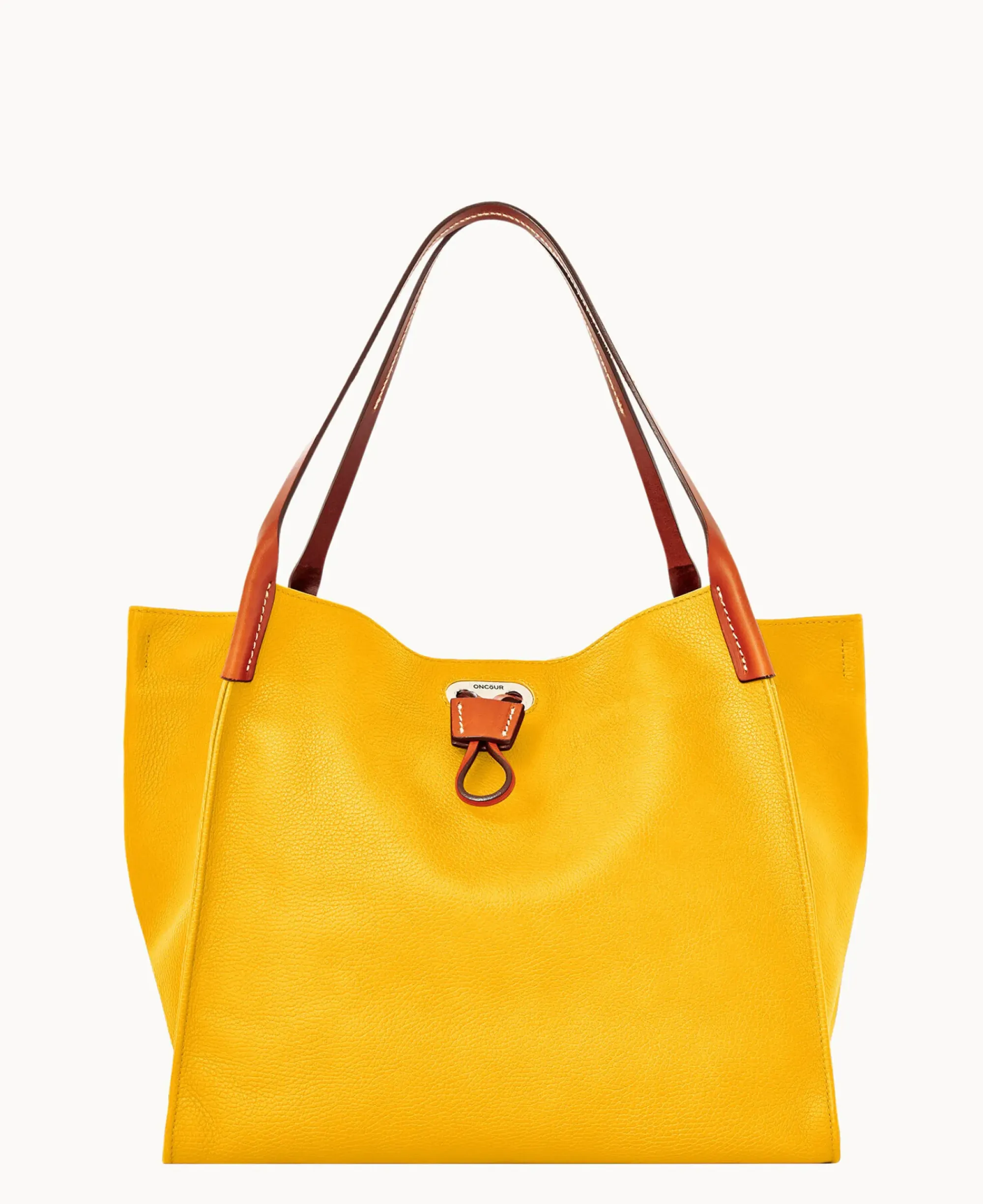 Dooney & Bourke Pebbled Leather|Shoulder Bags<Oncour Roux Pebble Full Up Sunflower