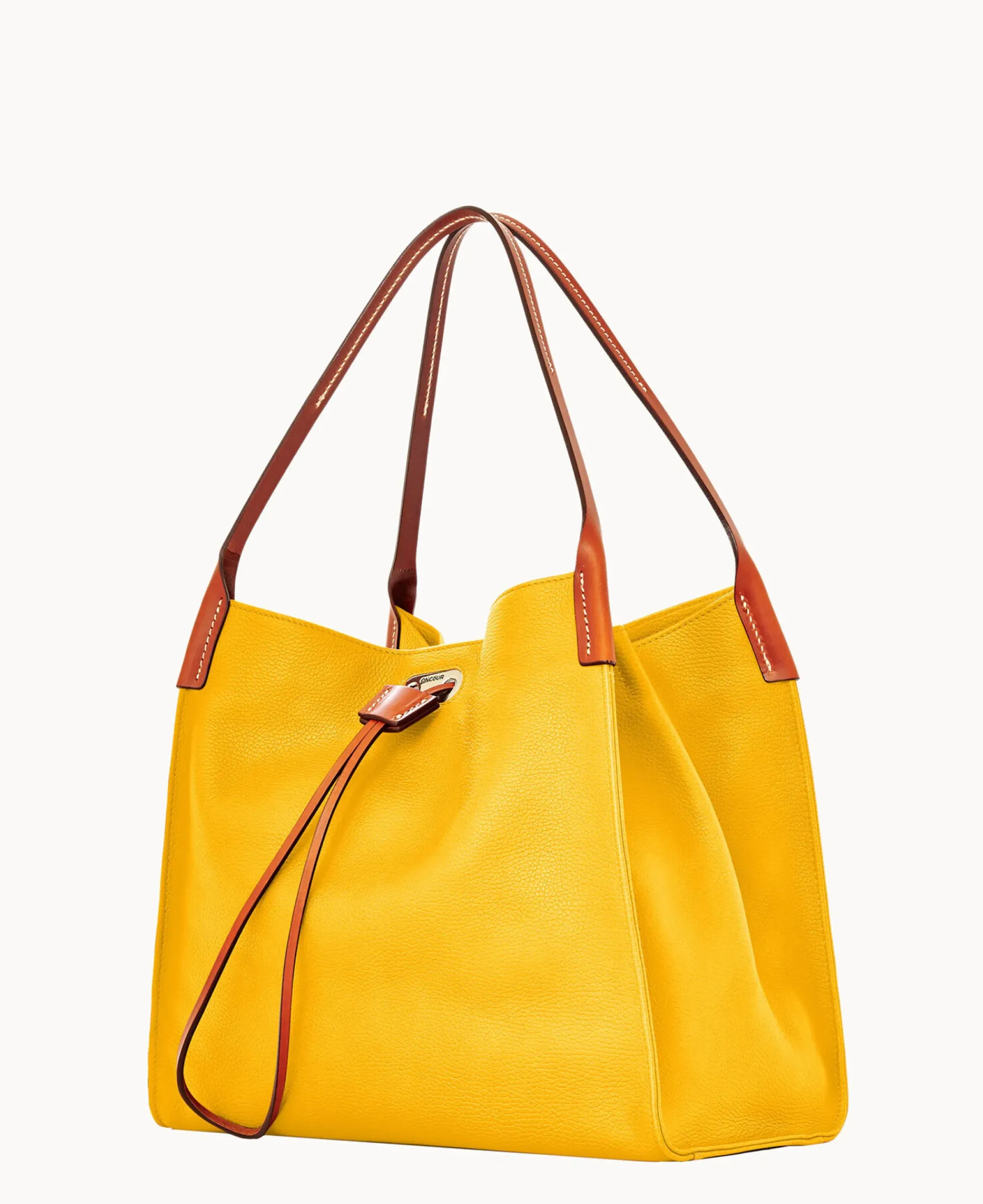 Dooney & Bourke Pebbled Leather|Shoulder Bags<Oncour Roux Pebble Full Up Sunflower