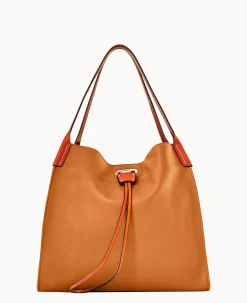 Dooney & Bourke Smooth Leather|Shoulder Bags<Oncour Roux Polo Full Up Saddle