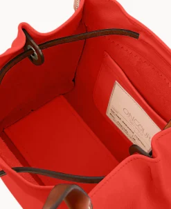 Dooney & Bourke Smooth Leather|Mini Bags<Oncour Roux Polo Mini Full Up Two Persimmon