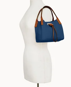 Dooney & Bourke Smooth Leather|Shoulder Bags<Oncour Roux Polo Tiny Full Up Midnight Blue