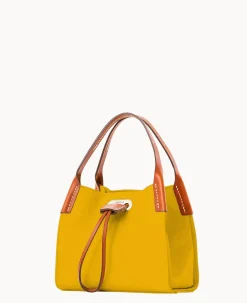 Dooney & Bourke Smooth Leather|Shoulder Bags<Oncour Roux Polo Tiny Full Up Mustard