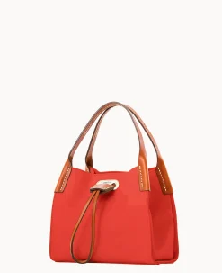 Dooney & Bourke Smooth Leather|Shoulder Bags<Oncour Roux Polo Tiny Full Up Persimmon