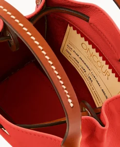 Dooney & Bourke Smooth Leather|Shoulder Bags<Oncour Roux Polo Tiny Full Up Persimmon