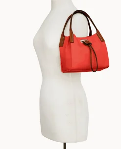 Dooney & Bourke Smooth Leather|Shoulder Bags<Oncour Roux Polo Tiny Full Up Persimmon