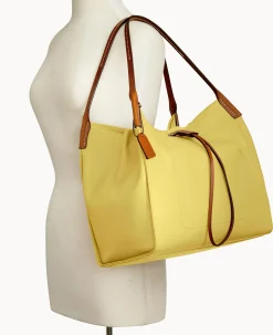 Dooney & Bourke Ready For the Getaway|Textured Leather<Oncour Twist Full Up Two Butter