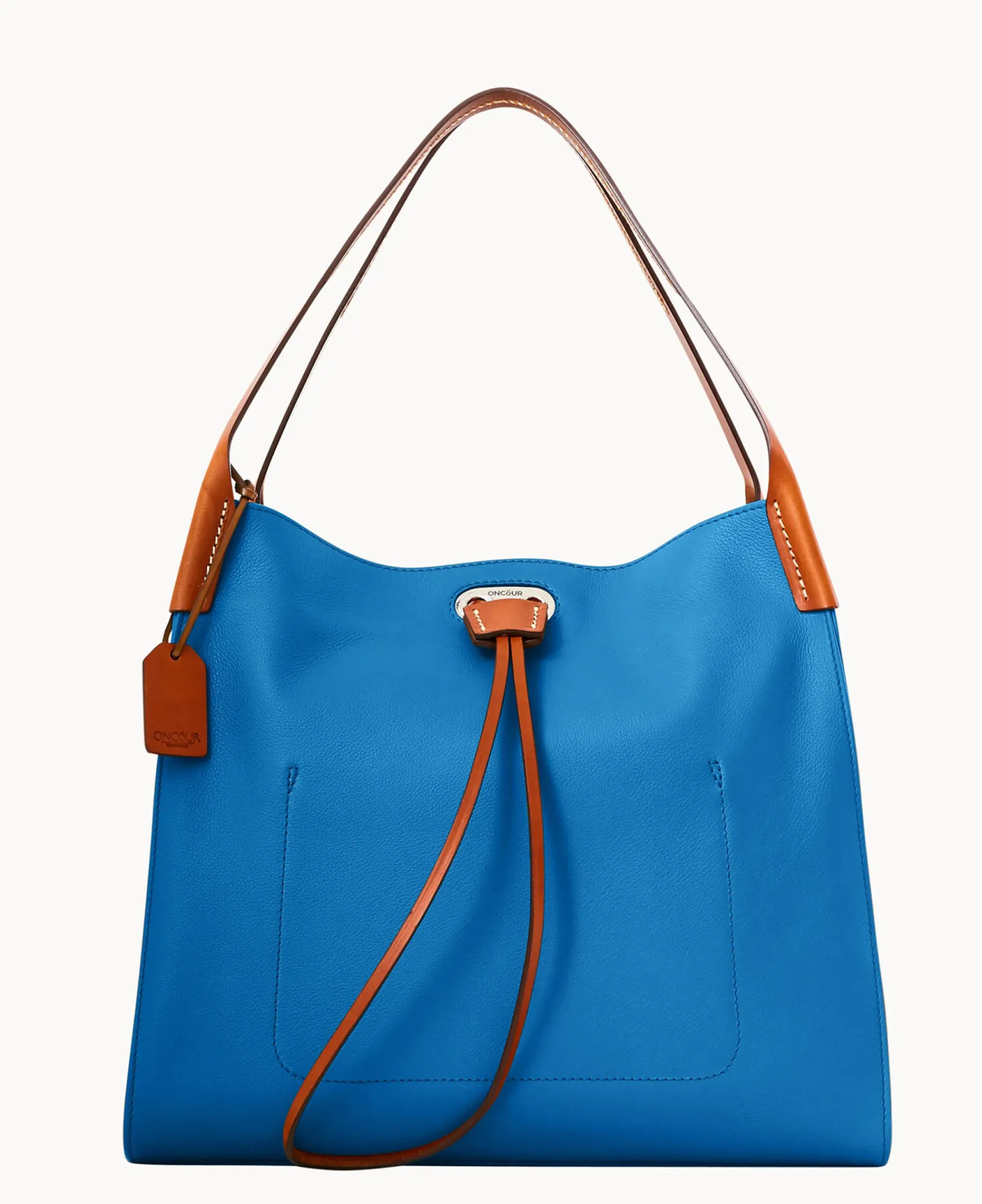 Dooney & Bourke Ready For the Getaway|Textured Leather<Oncour Twist Full Up Two Dusty Blue
