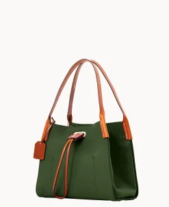 Dooney & Bourke Ready For the Getaway|Textured Leather<Oncour Twist Mini Full Up Grass