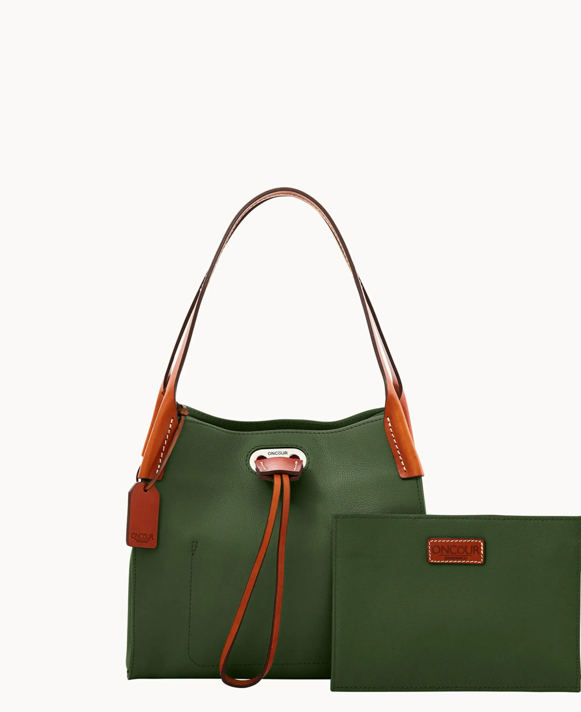 Dooney & Bourke Ready For the Getaway|Textured Leather<Oncour Twist Mini Full Up Grass