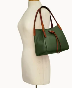 Dooney & Bourke Ready For the Getaway|Textured Leather<Oncour Twist Mini Full Up Grass