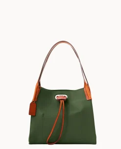 Dooney & Bourke Ready For the Getaway|Textured Leather<Oncour Twist Mini Full Up Grass