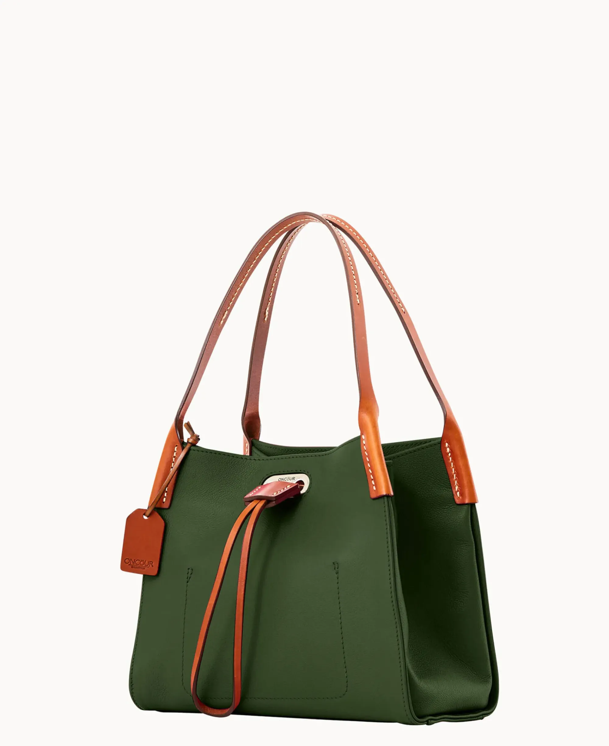 Dooney & Bourke Ready For the Getaway|Textured Leather<Oncour Twist Mini Full Up Grass