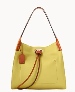 Dooney & Bourke Ready For the Getaway|Textured Leather<Oncour Twist Small Full Up Butter