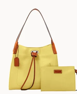 Dooney & Bourke Ready For the Getaway|Textured Leather<Oncour Twist Small Full Up Butter