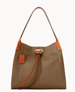 Dooney & Bourke Ready For the Getaway|Textured Leather<Oncour Twist Small Full Up Camel