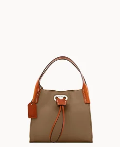 Dooney & Bourke Ready For the Getaway|Textured Leather<Oncour Twist Tiny Full Up Camel