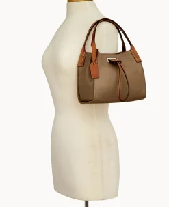 Dooney & Bourke Ready For the Getaway|Textured Leather<Oncour Twist Tiny Full Up Camel