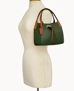 Dooney & Bourke Ready For the Getaway|Textured Leather<Oncour Twist Tiny Full Up Grass