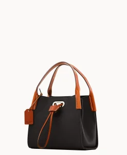 Dooney & Bourke Ready For the Getaway|Textured Leather<Oncour Twist Tiny Full Up Black