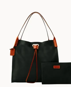 Dooney & Bourke Smooth Leather|Shoulder Bags<Oncour Victoria Full Up Black