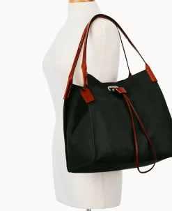 Dooney & Bourke Smooth Leather|Shoulder Bags<Oncour Victoria Full Up Black