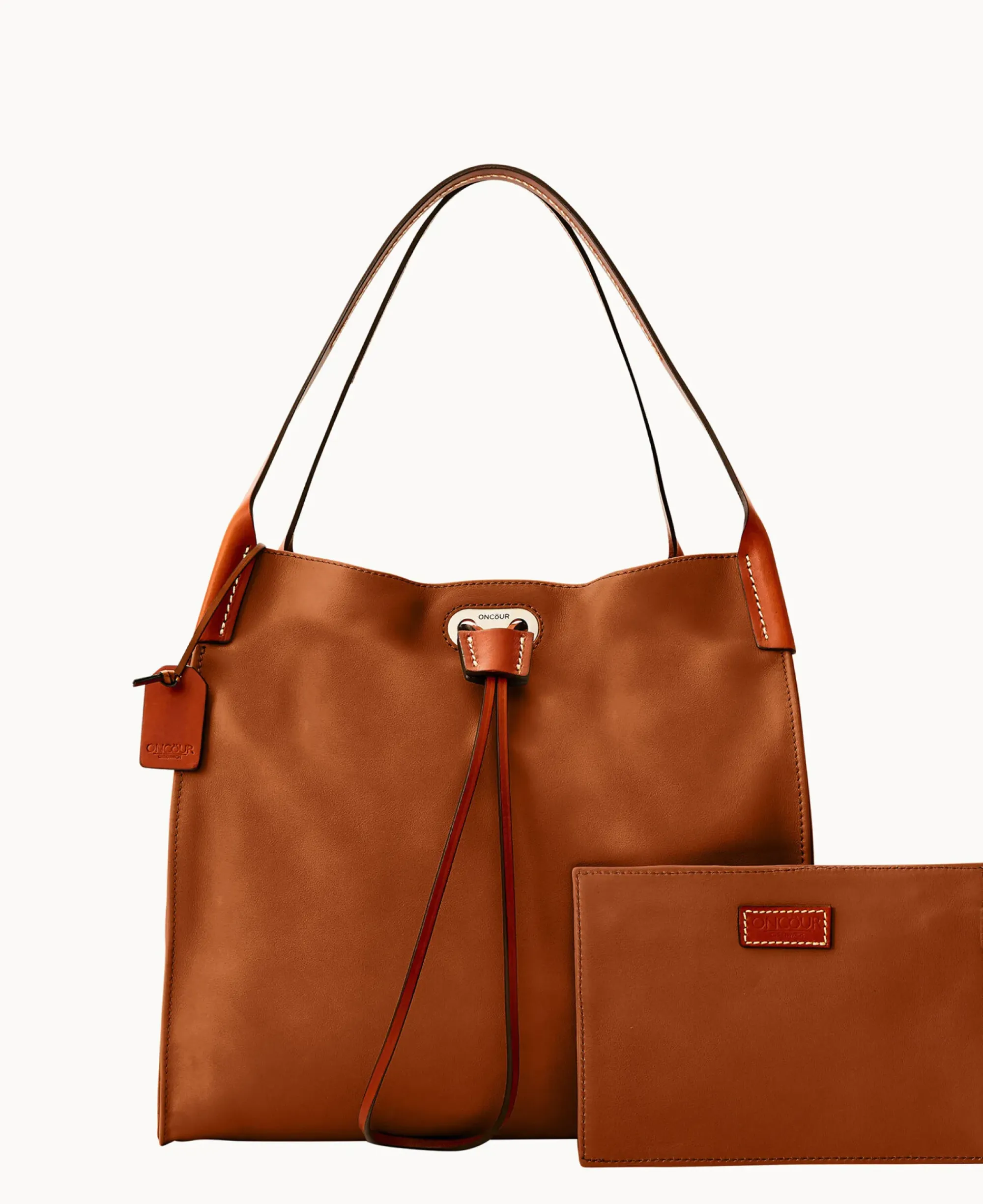 Dooney & Bourke Smooth Leather|Shoulder Bags<Oncour Victoria Full Up Chestnut