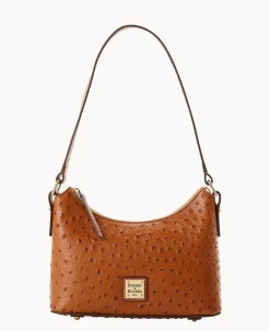 Dooney & Bourke Exotic Leather|Shoulder Bags<Ostrich Baguette Caramel