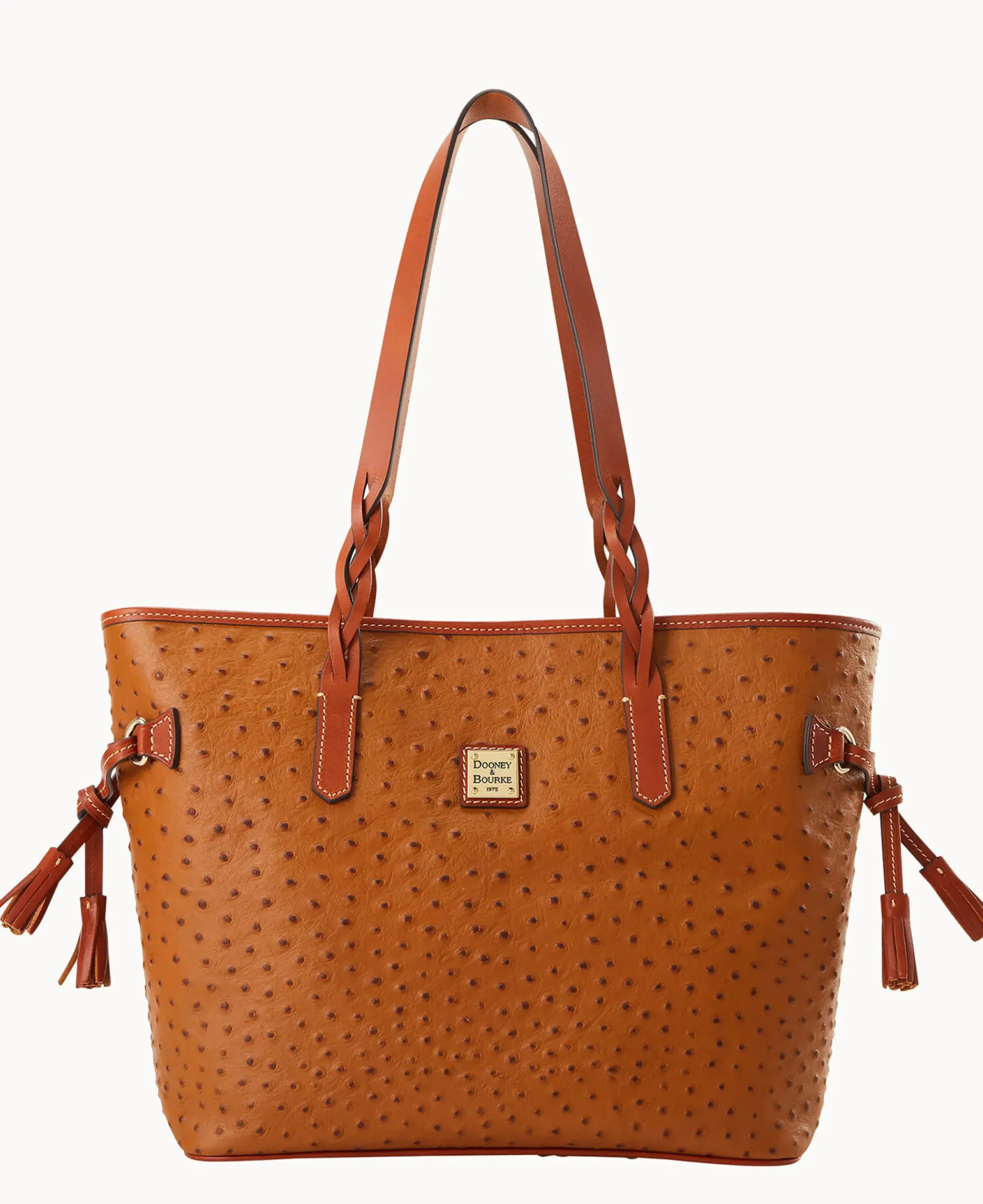 Dooney & Bourke Exotic Leather|Shoulder Bags<Ostrich Bailey Caramel