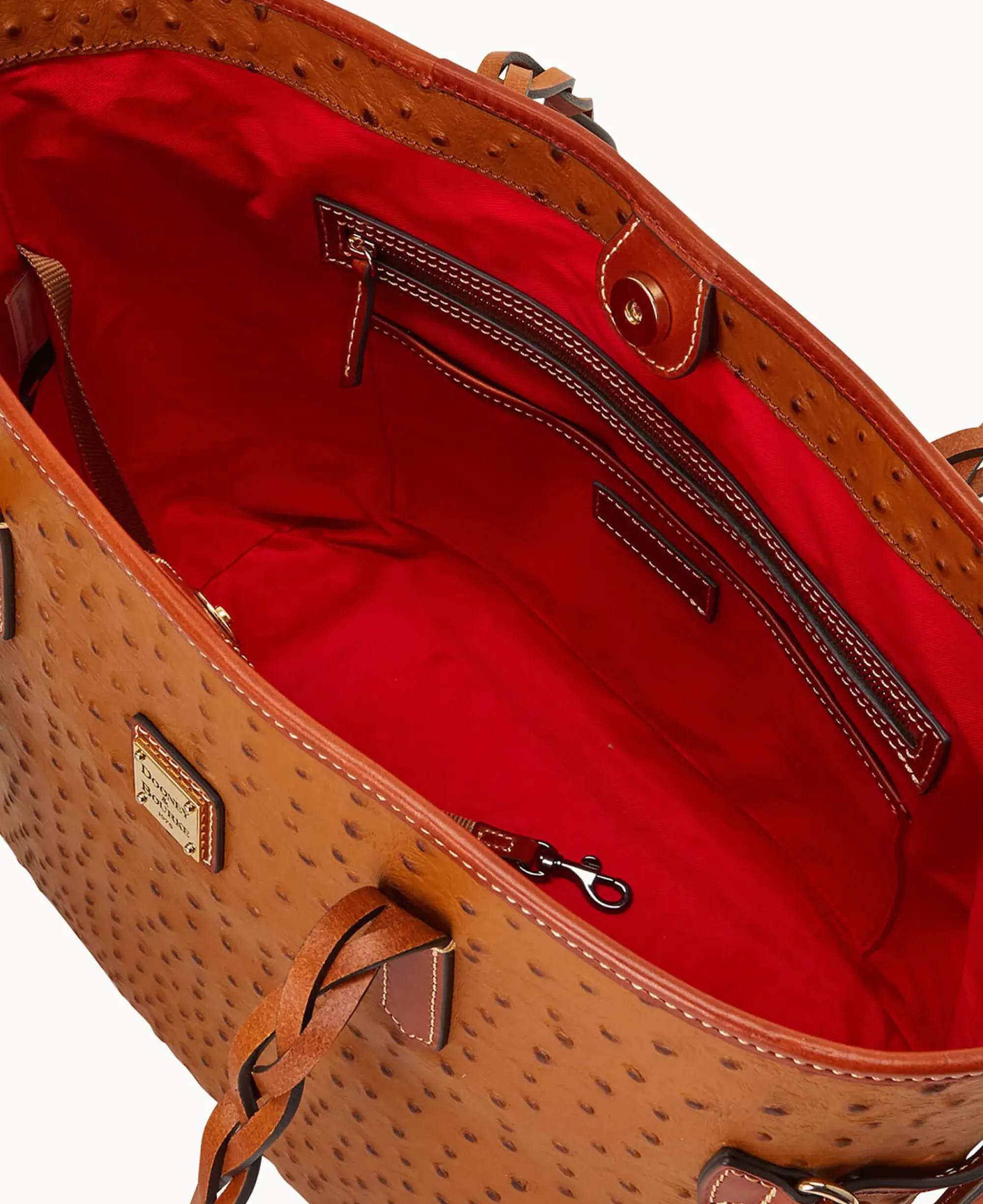 Dooney & Bourke Exotic Leather|Shoulder Bags<Ostrich Bailey Caramel