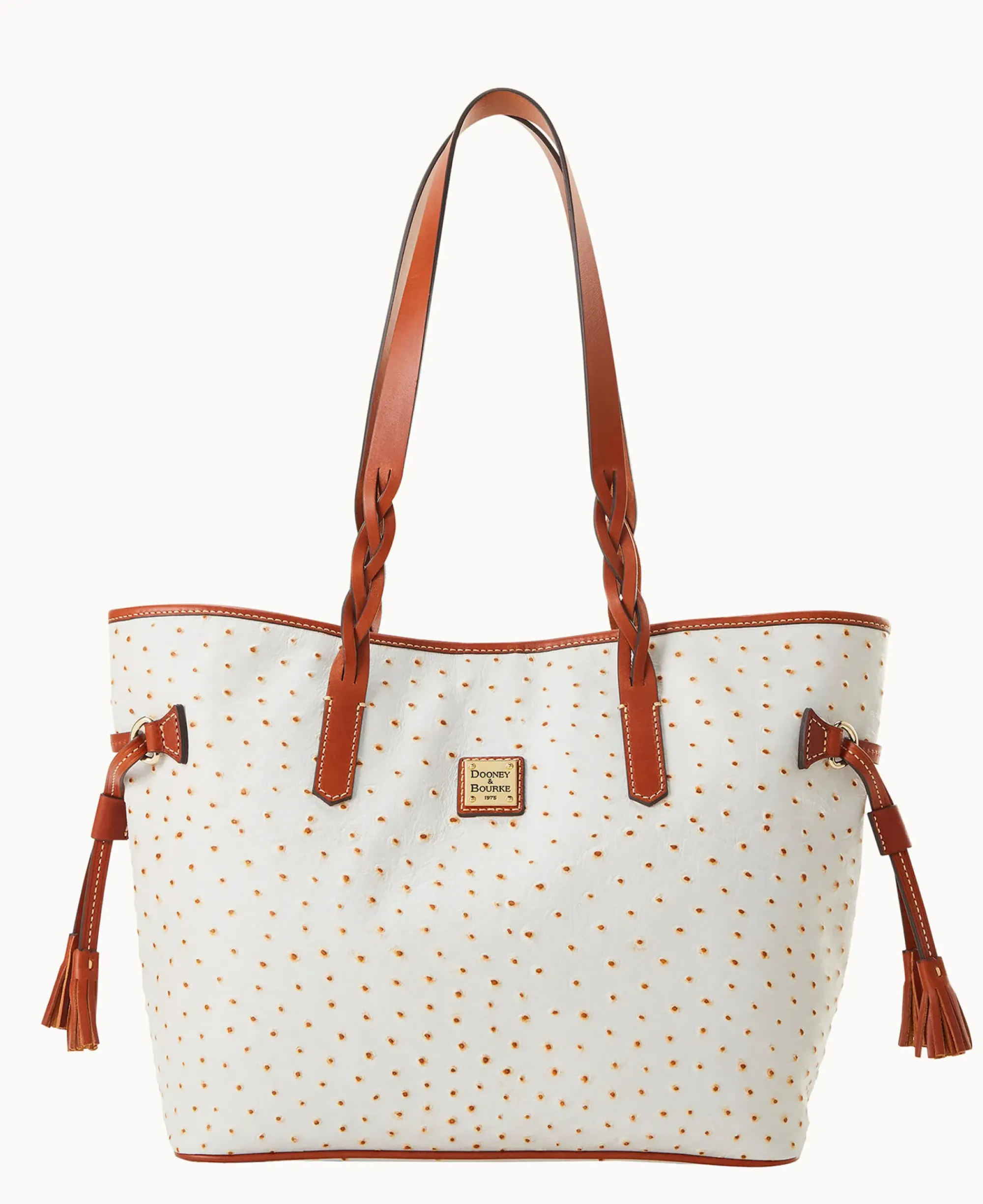 Dooney & Bourke Exotic Leather|Shoulder Bags<Ostrich Bailey Bone