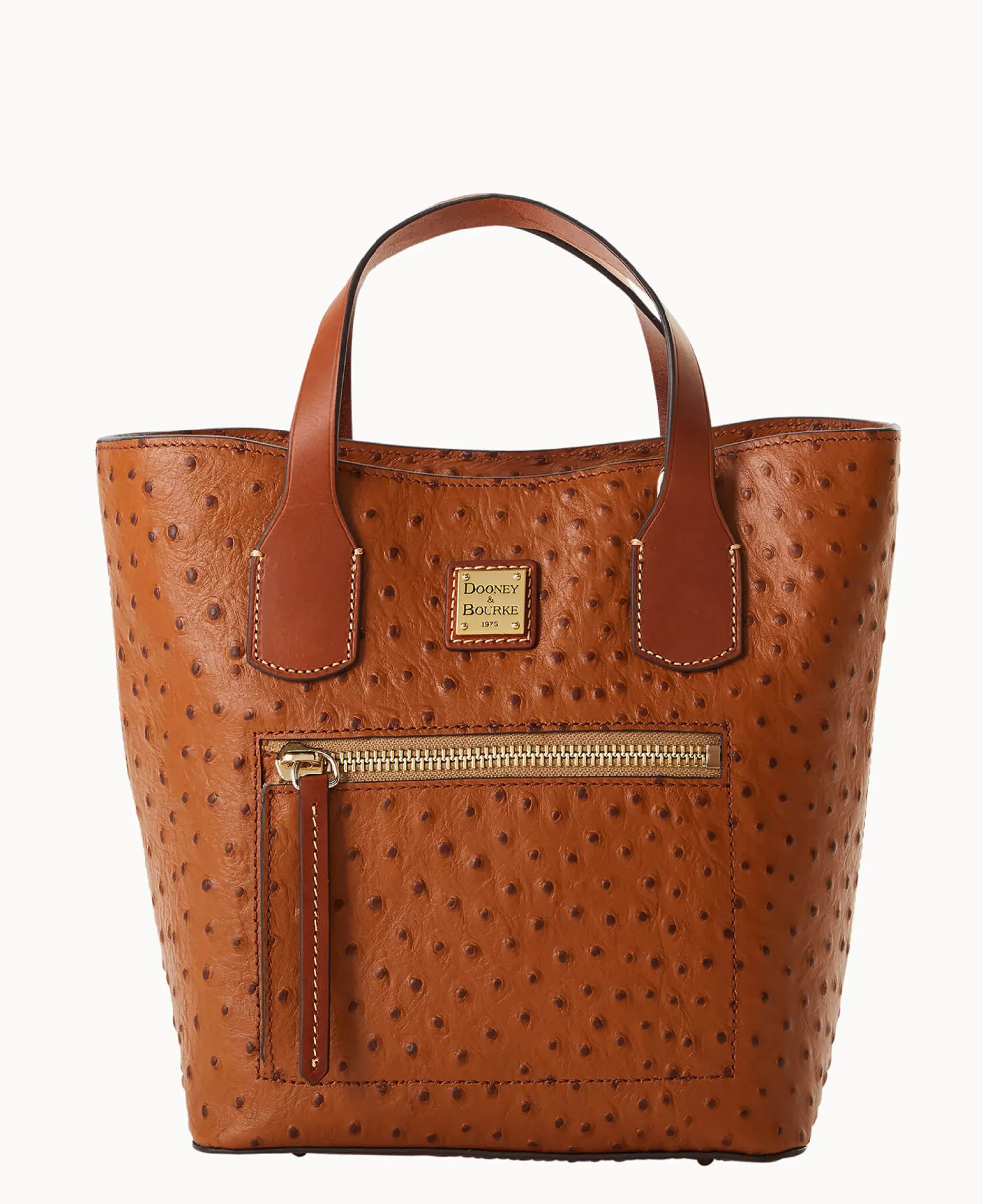 Dooney & Bourke Exotic Leather|Shoulder Bags<Ostrich Brinley Caramel