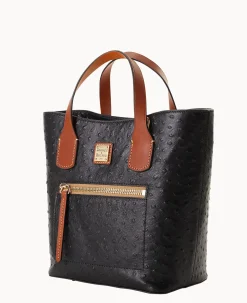 Dooney & Bourke Exotic Leather|Shoulder Bags<Ostrich Brinley Black
