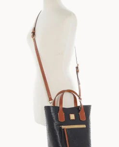 Dooney & Bourke Exotic Leather|Shoulder Bags<Ostrich Brinley Black