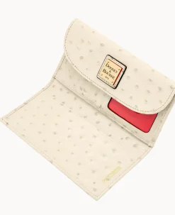 Dooney & Bourke Grab and Go|Clutches<Ostrich Continental Clutch Bone