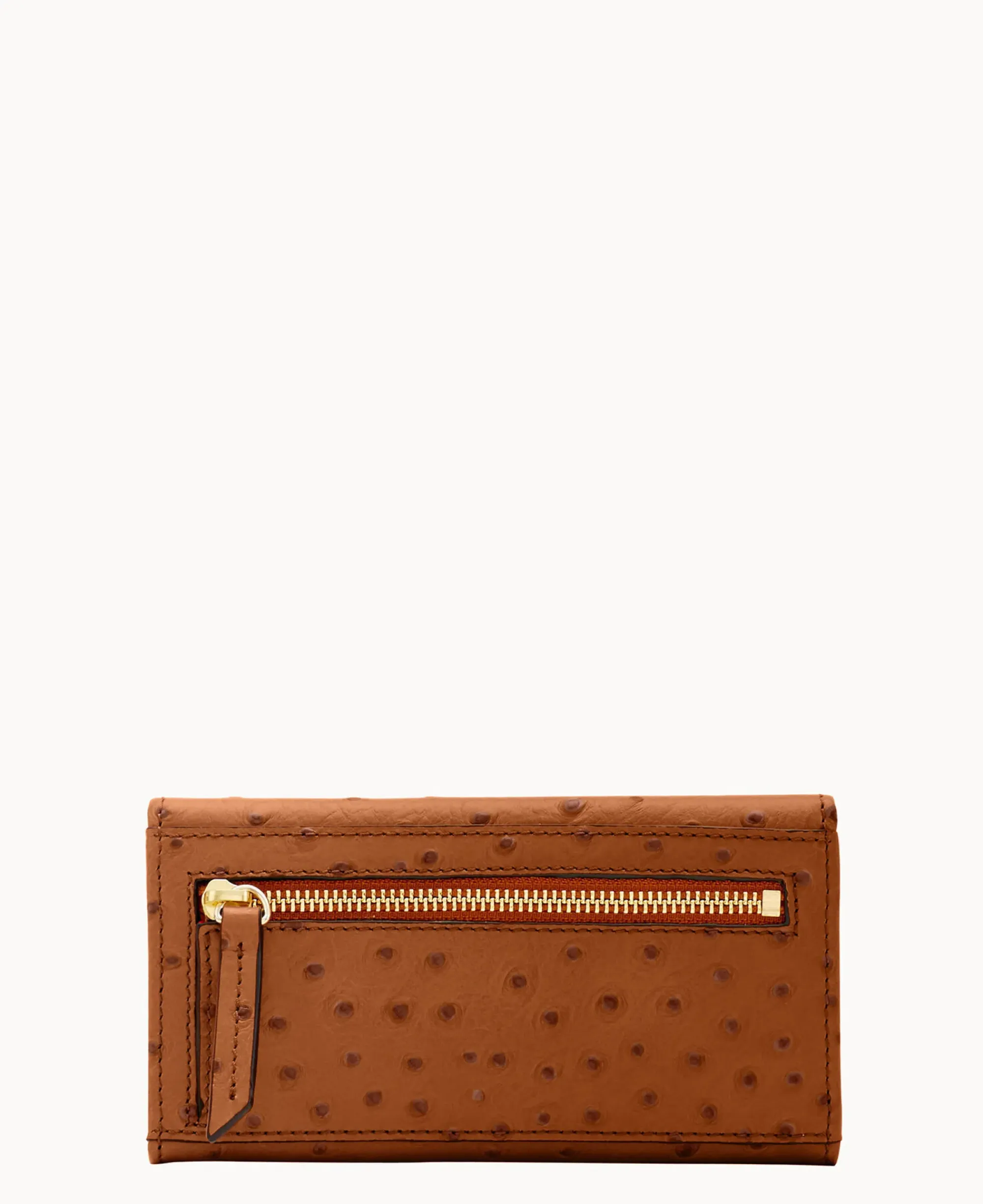 Dooney & Bourke Grab and Go|Clutches<Ostrich Continental Clutch Caramel