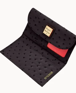 Dooney & Bourke Grab and Go|Wallets<Ostrich Continental Clutch Black