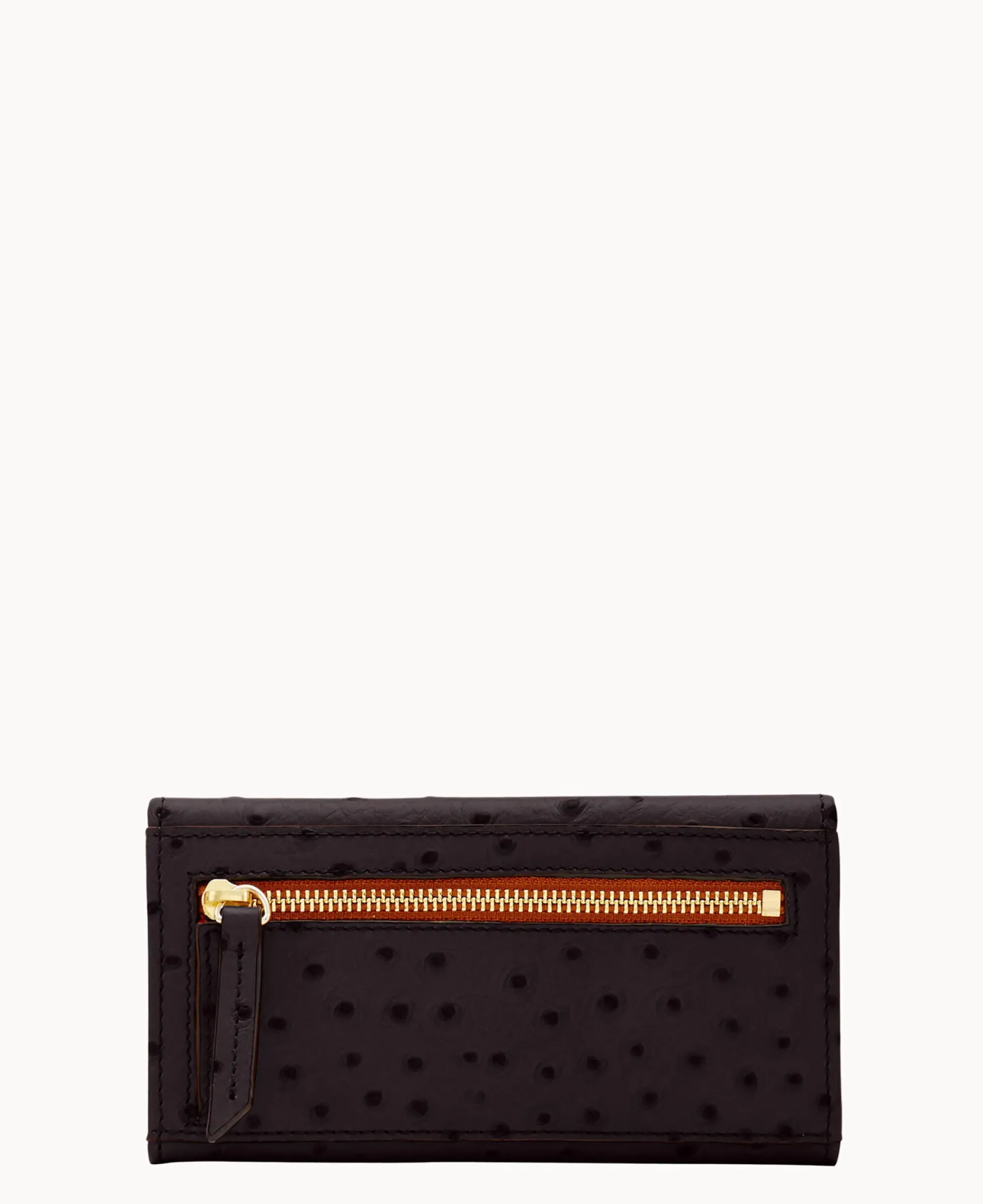 Dooney & Bourke Grab and Go|Clutches<Ostrich Continental Clutch Black